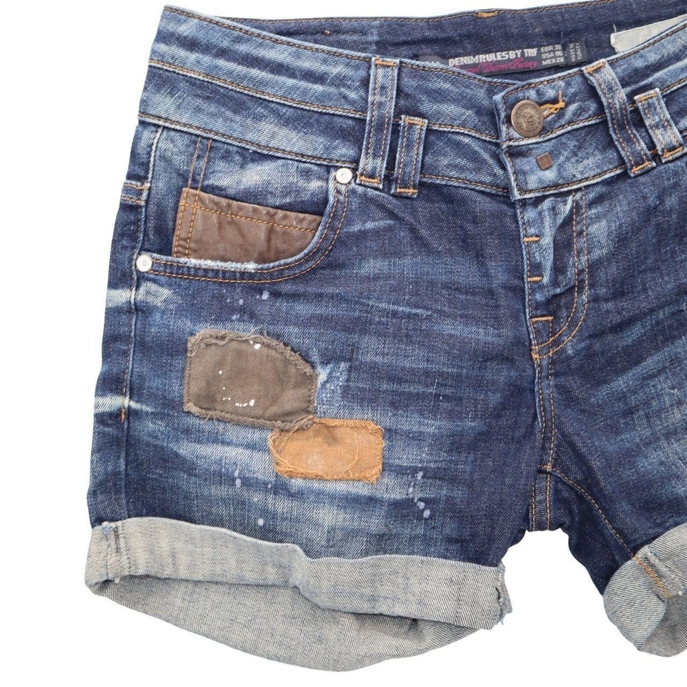 Y2K Zara TRF denim shorts size 6 - Picture 4 of 7